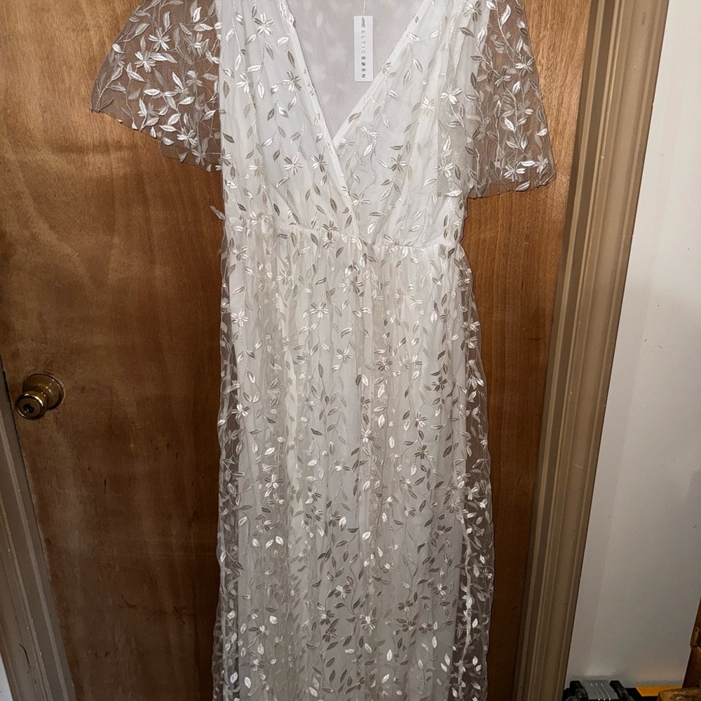 Baltic Born White Floral Dress